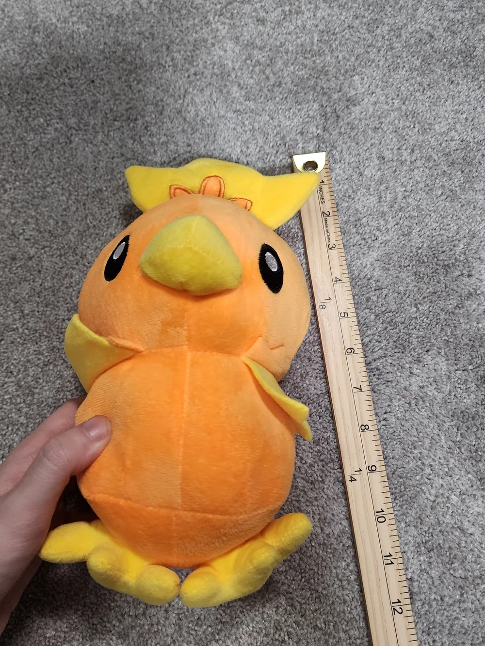 Torchic Pokemon Original Plush Stuffed 10” Toy Doll Pokemon Center Suction Cup